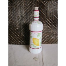 Decorative bottle cork stopper colorful fruit vine design 10" tall ceramic   273370472982